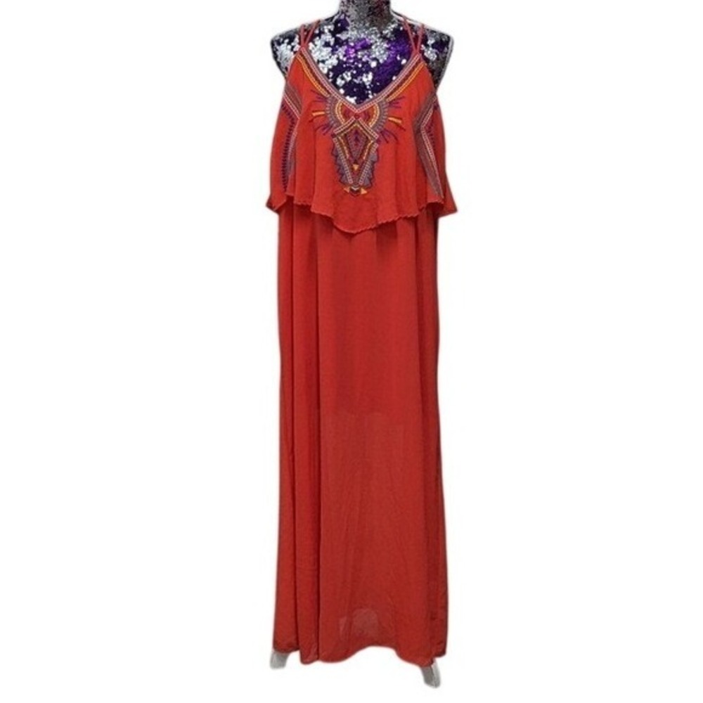 Boho Festival Maxi Goddess Coachella Maxi Dress Size XXL Beach Sunset Resort